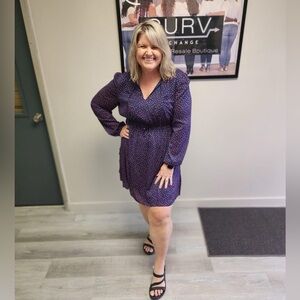 Vineyard Vines Navy Star Mini Dress - Size XL